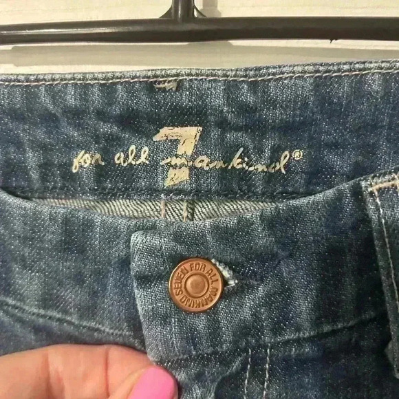 7 for all Mankind Bootcut Jean A-pocket style size 28. Denim. - Picture 3 of 16